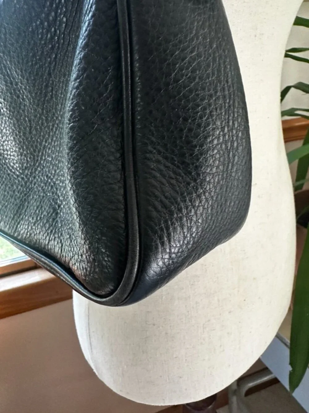 Dooney & Bourke Black Pebbled Leather Handbag, Very Good Condition